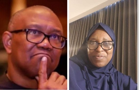 Peter Obi and Aisha Yesufu