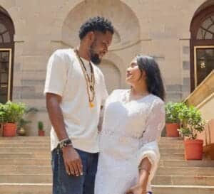 Mark Angel with his new Indian girlfriend 